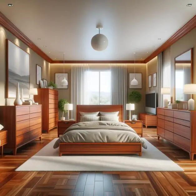 Stunning Cherry Wood Bedroom Decorating Ideas
