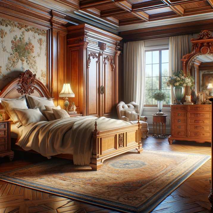 Cherry Wood Bedroom Decorating Ideas