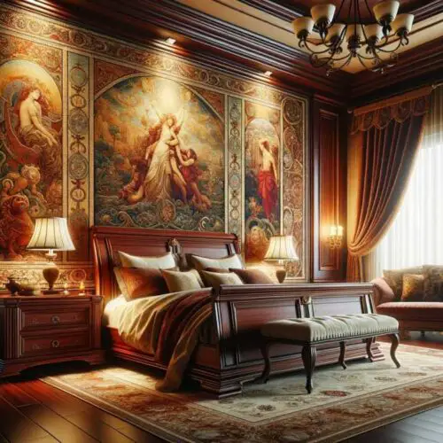Stunning Cherry Wood Bedroom Decorating Ideas
