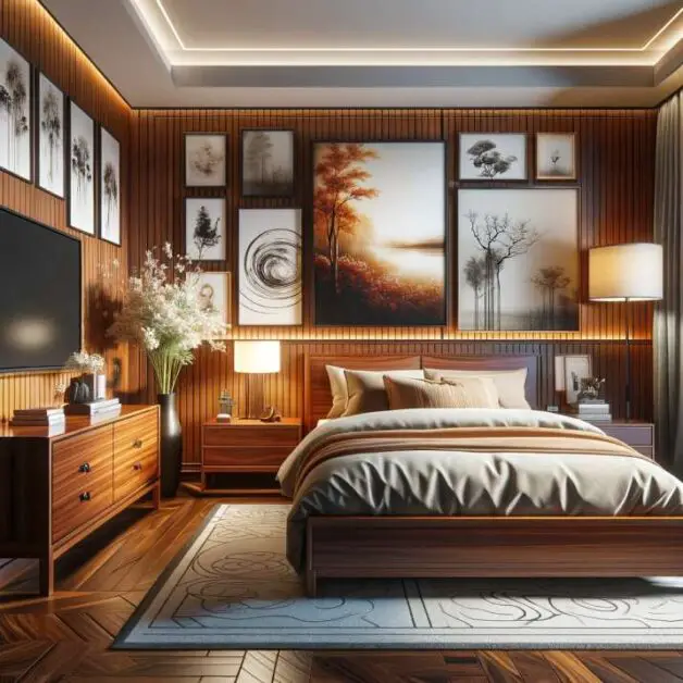 Stunning Cherry Wood Bedroom Decorating Ideas