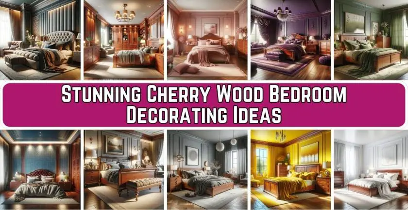 Cherry Wood Bedroom Decorating Ideas
