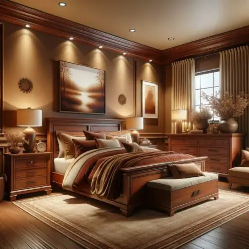 Stunning Cherry Wood Bedroom Decorating Ideas