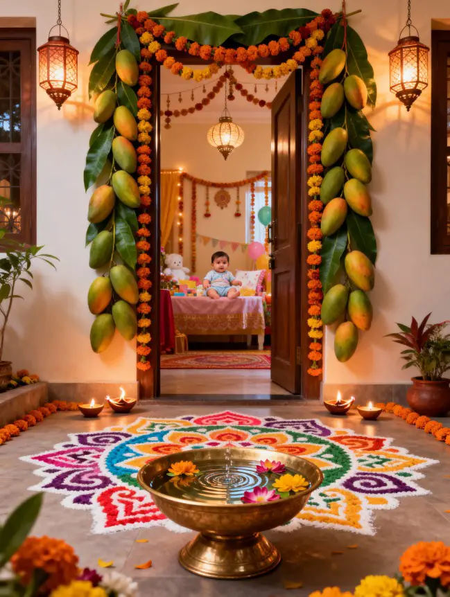 Indian Traditional Baby Shower Decoration Ideas