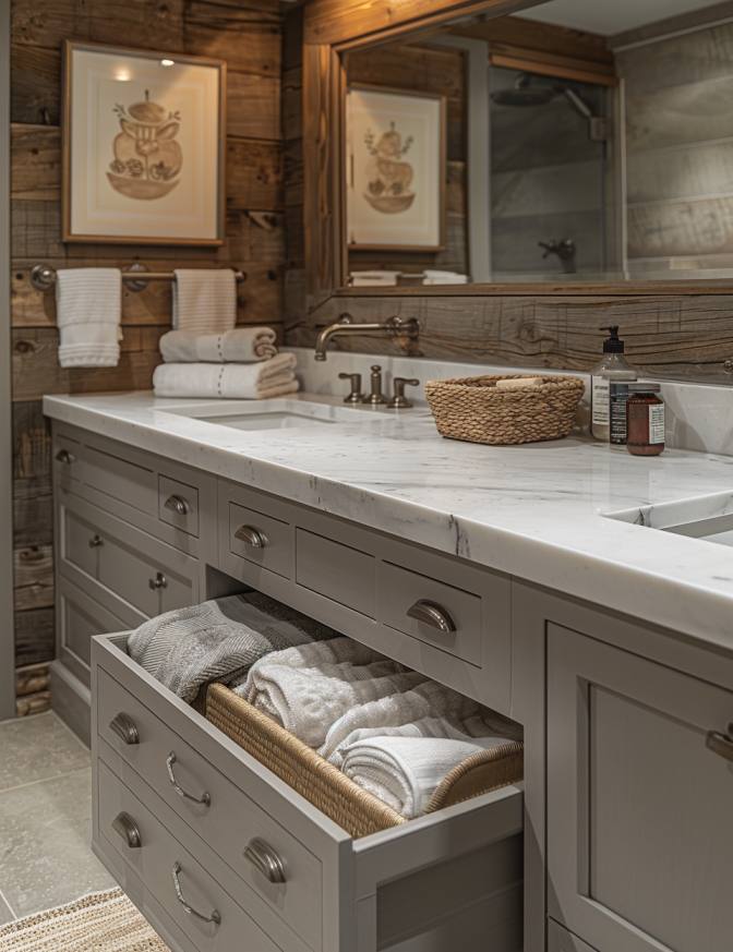 Farmhouse Single Sink Bathroom Vanity Ideas