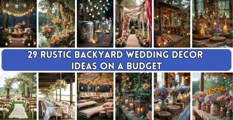 29 Rustic Backyard Wedding Decor Ideas on a Budget