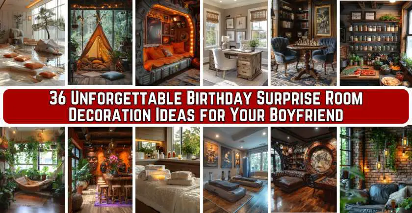 Birthday Surprise Room Decoration Ideas for Your Boyfriend