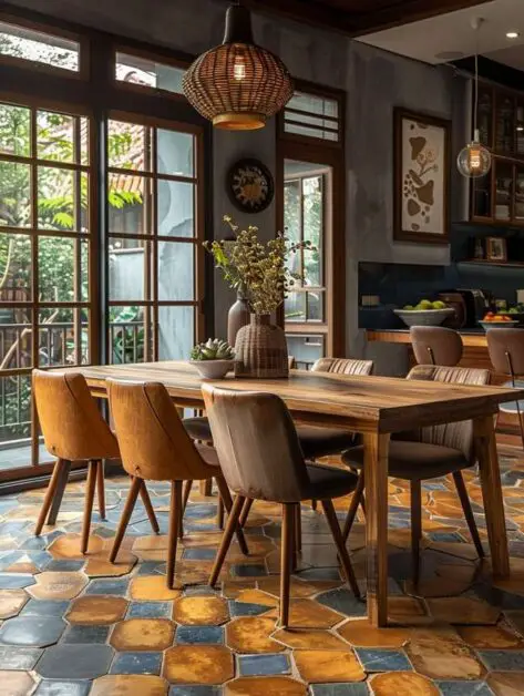 38 Top Dining Room Flooring Ideas in 2024