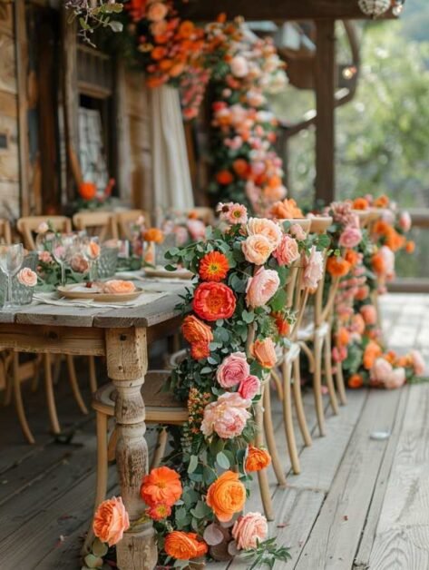 Charming Outdoor Rustic Wedding Reception Decor Ideas