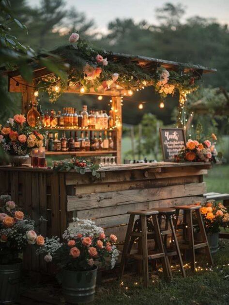 Rustic Reception Building Ideas Charming Outdoor Rustic Wedding Reception Decor Ideas