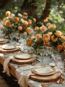 Charming Outdoor Rustic Wedding Reception Decor Ideas