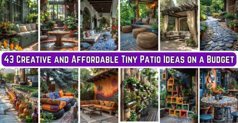 43 Creative and Affordable Tiny Patio Ideas on a Budget