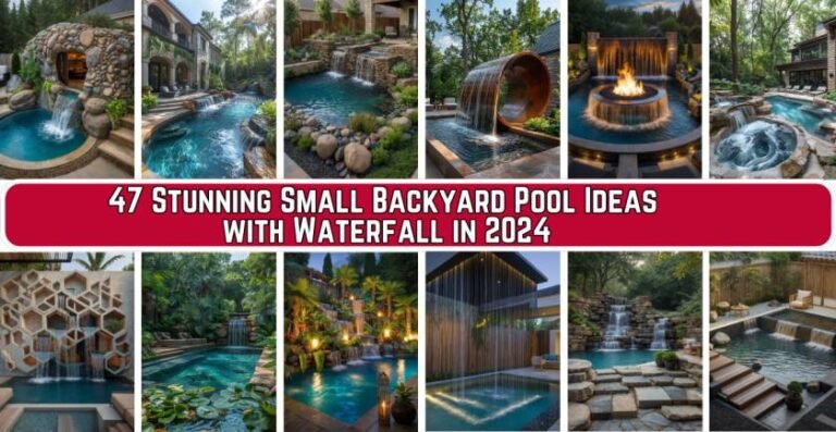 47 Stunning Small Backyard Pool Ideas with Waterfall in 2024
