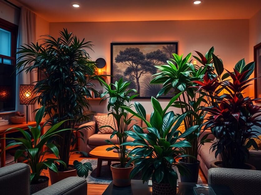 best indoor plants for low light living rooms