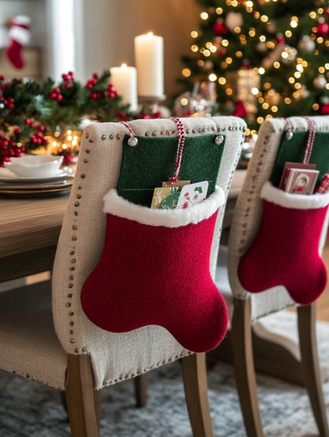 DIY Christmas Chair Decoration Ideas