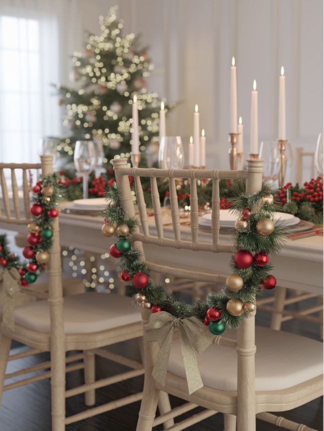 DIY Christmas Chair Decoration Ideas