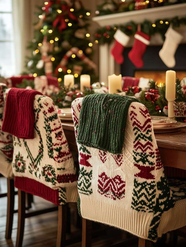 DIY Christmas Chair Decoration Ideas