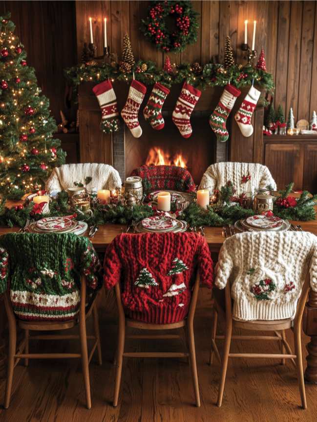 DIY Christmas Chair Decoration Ideas