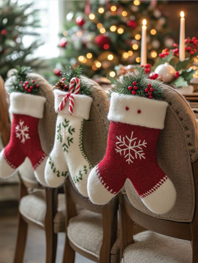 DIY Christmas Chair Decoration Ideas