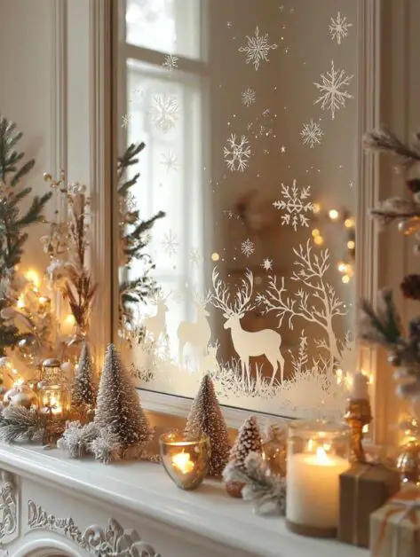22 Stunning Mirror Decorating Ideas for Christmas Festivities