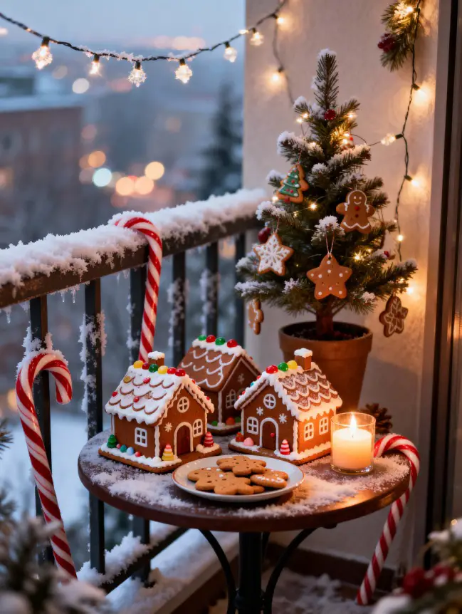 Christmas Decor Ideas for Apartment Balconies