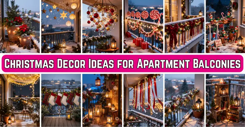 Christmas Decor Ideas for Apartment Balconies