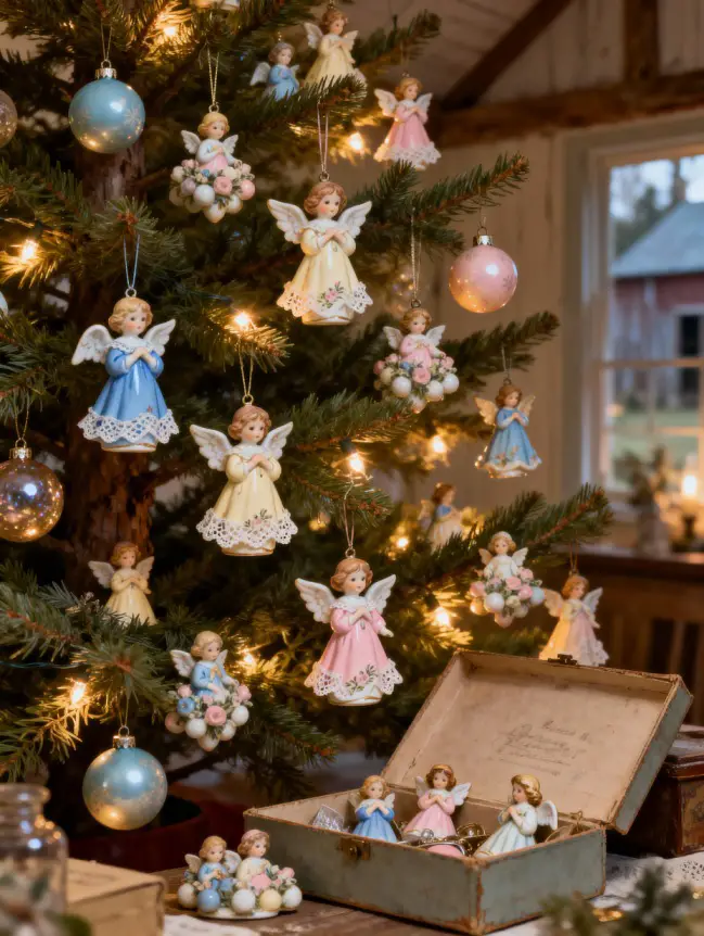 Traditional Farmhouse Christmas Tree Decor Ideas