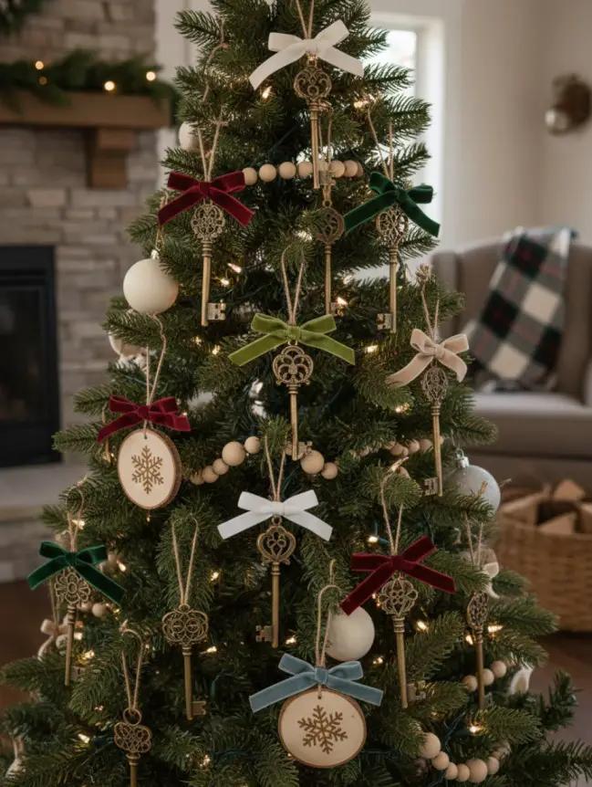 Traditional Farmhouse Christmas Tree Decor Ideas