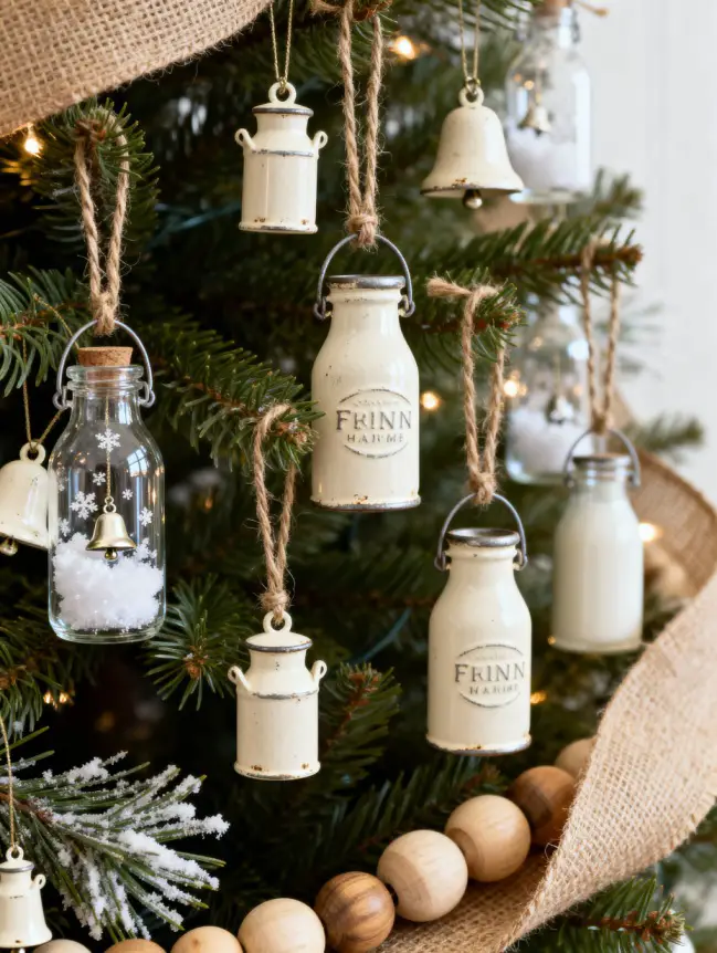 Traditional Farmhouse Christmas Tree Decor Ideas