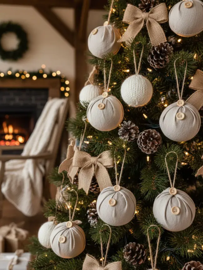 Traditional Farmhouse Christmas Tree Decor Ideas