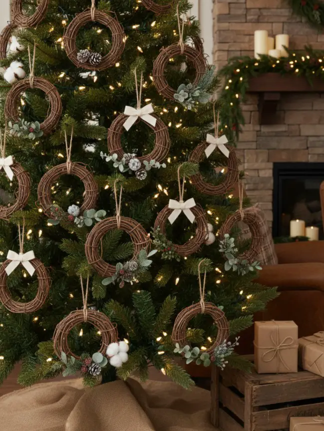 Traditional Farmhouse Christmas Tree Decor Ideas