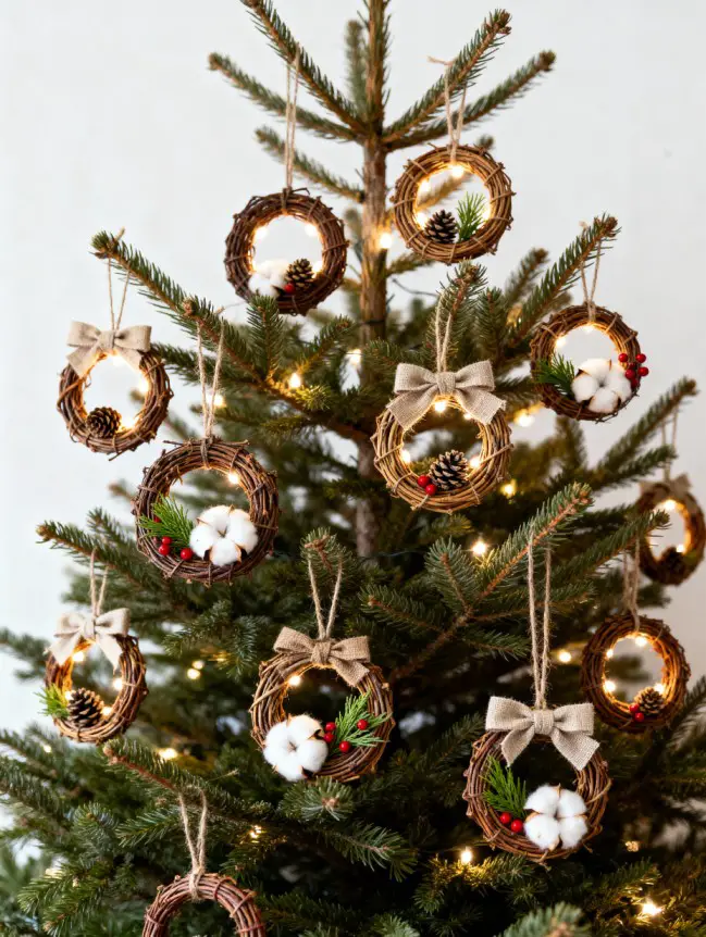 Traditional Farmhouse Christmas Tree Decor Ideas