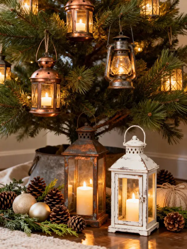 Traditional Farmhouse Christmas Tree Decor Ideas