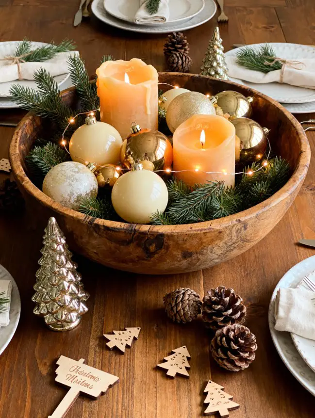 Traditional Farmhouse Christmas Tree Decor Ideas