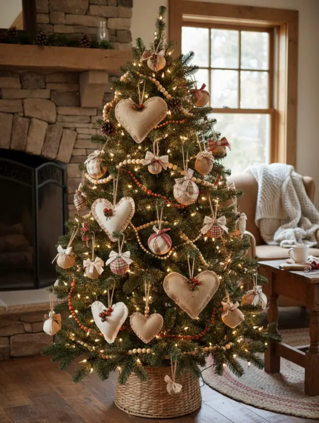 Traditional Farmhouse Christmas Tree Decor Ideas