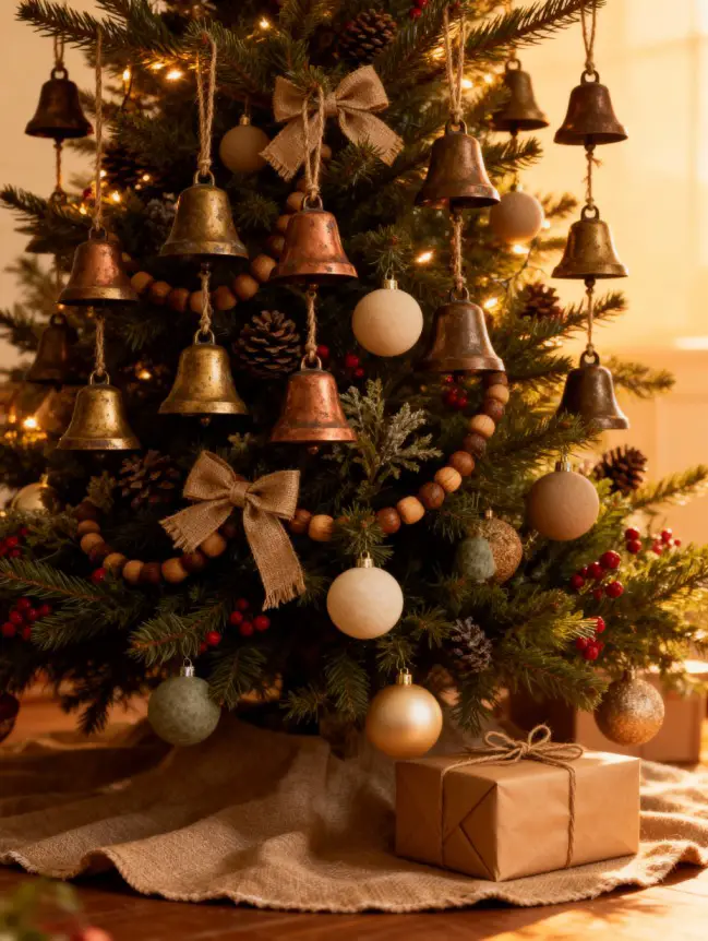 Traditional Farmhouse Christmas Tree Decor Ideas