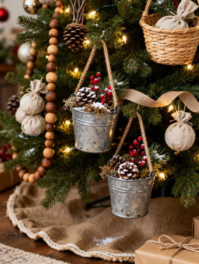 Traditional Farmhouse Christmas Tree Decor Ideas