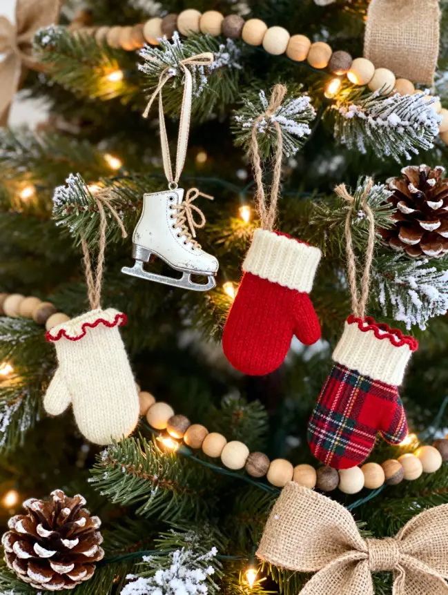 Traditional Farmhouse Christmas Tree Decor Ideas