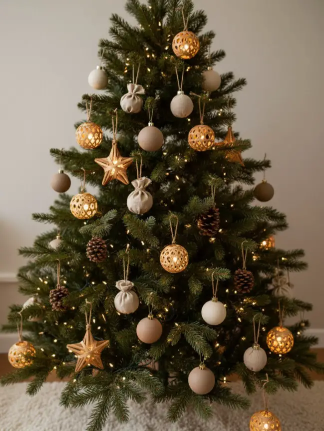 Traditional Farmhouse Christmas Tree Decor Ideas