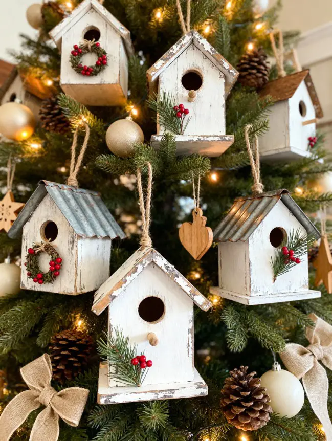 Traditional Farmhouse Christmas Tree Decor Ideas