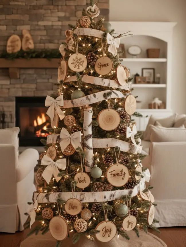 Traditional Farmhouse Christmas Tree Decor Ideas