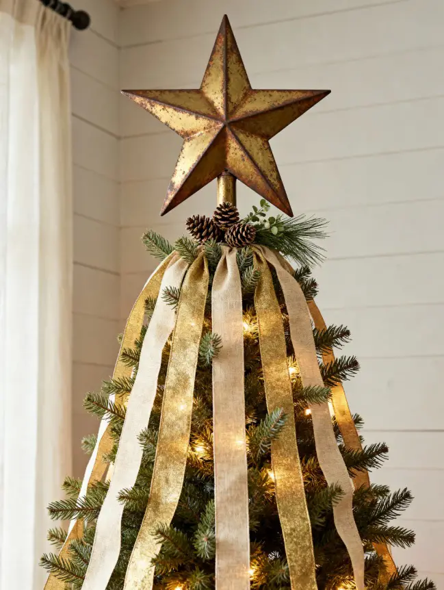 Traditional Farmhouse Christmas Tree Decor Ideas