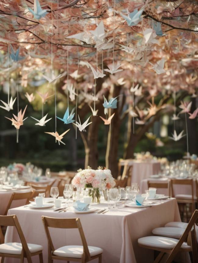 Outdoor Hanging Wedding Decor Ideas