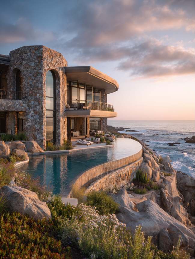 modern beach mansion house design