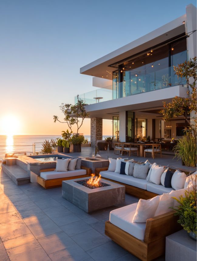 modern beach mansion house design
