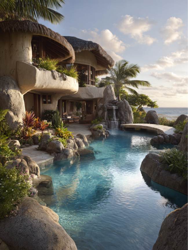 modern beach mansion house design
