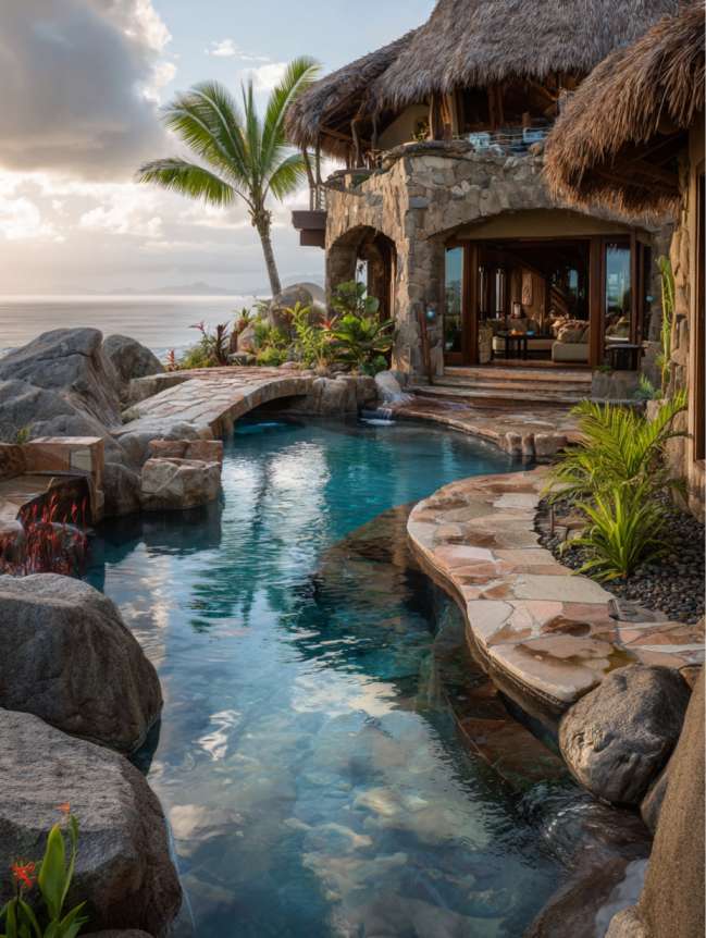 modern beach mansion house design