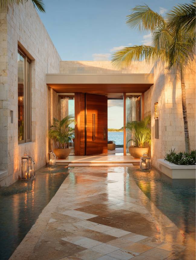 modern beach mansion house design