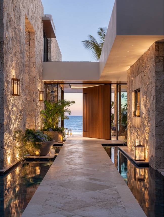 modern beach mansion house design