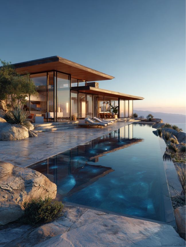 modern beach mansion house design