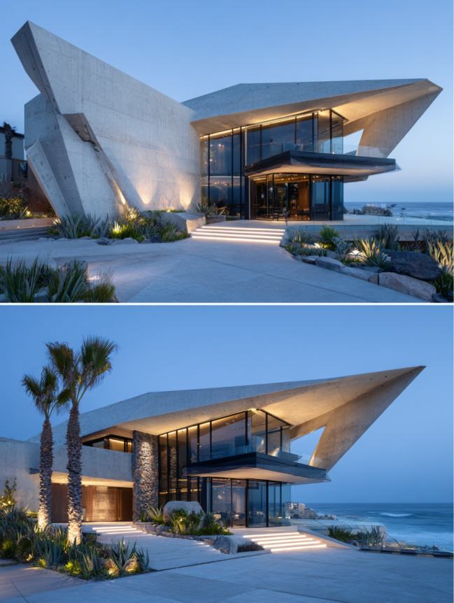modern beach mansion house design